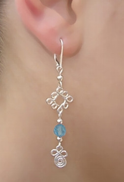 Dangle with Lever Back Ear Wire