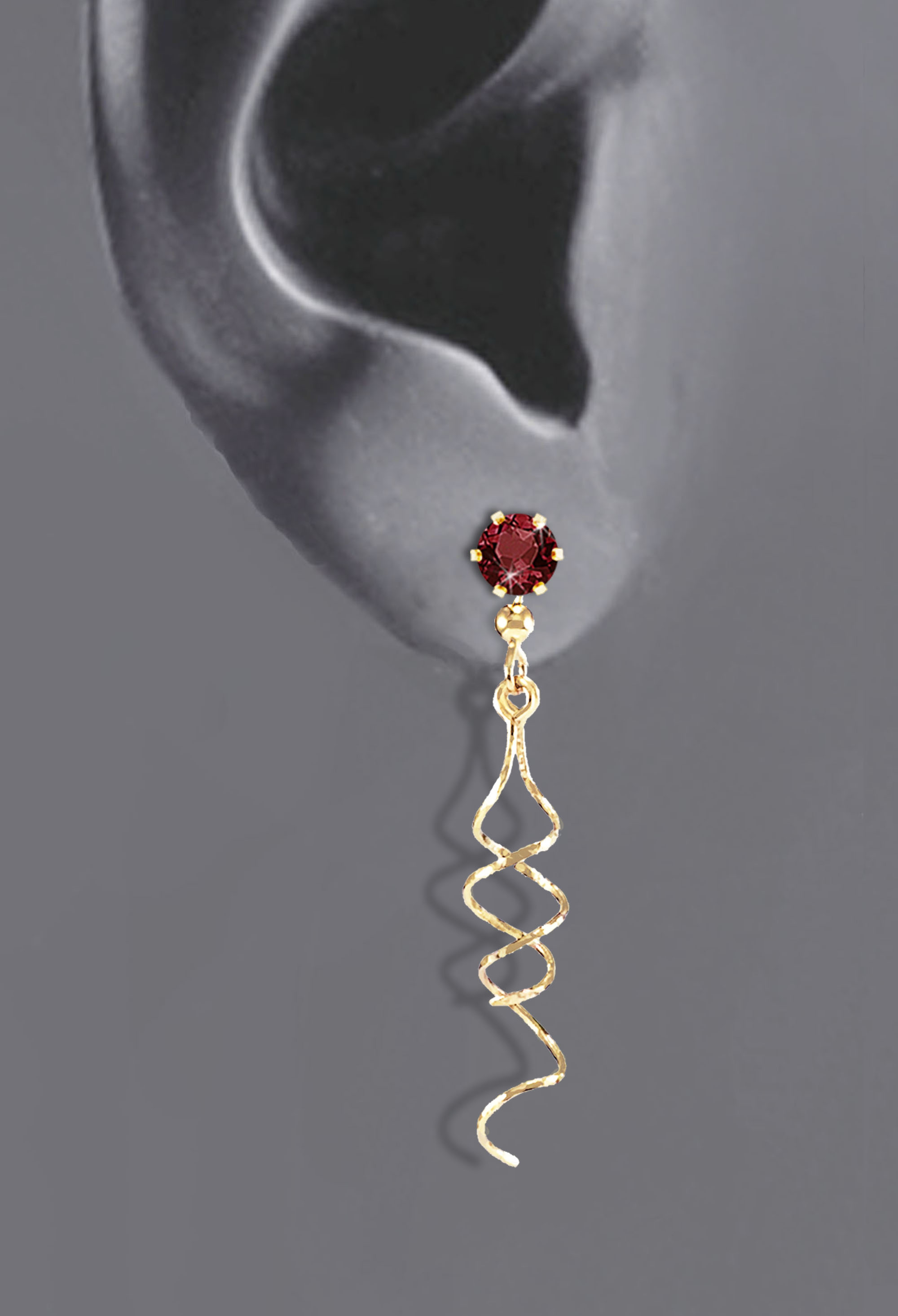 Dangle With Ear Stud - Front